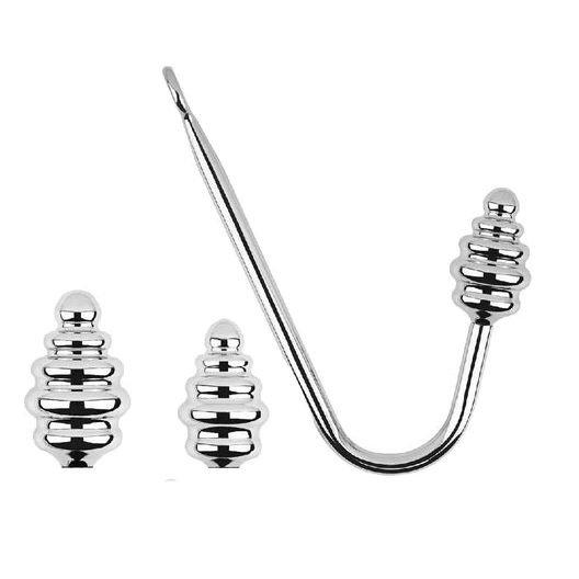 8826 Anal GreatBenefit Hook Screw-in Ribbed Set 0711